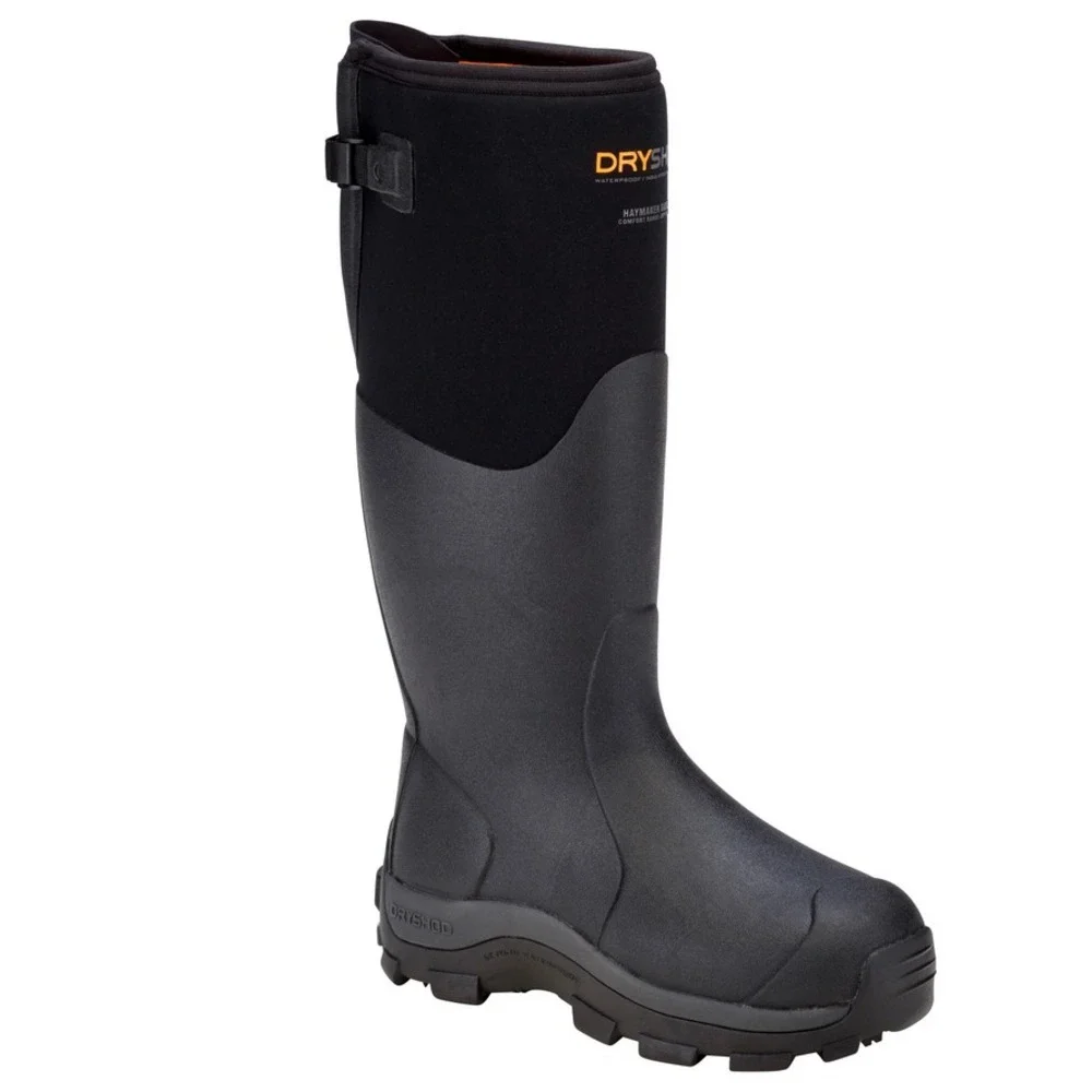 NWOB‎ Dryshod Haymaker Gusset Mens 14 Black Waterproof Insulated Work Boots